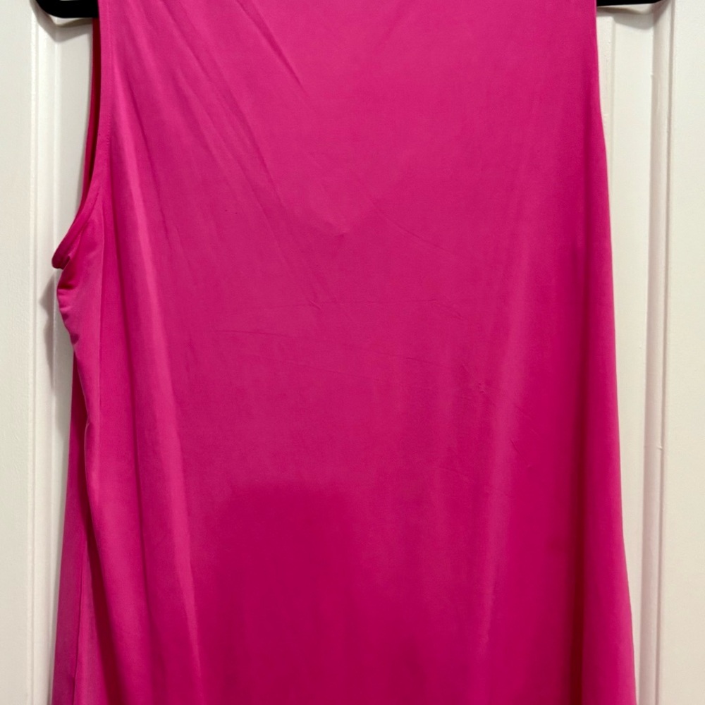 Women's Pink Sleeveless Top - Picture 4 of 5